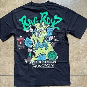 Monopoly Bag Boyz Shirt Tango Hotel Men’s Size Small Black New FAST SHIPPING